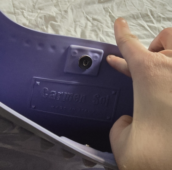 Carmen Sol Fico Large Crossbody Jelly Bag Purse - Picture 9 of 9